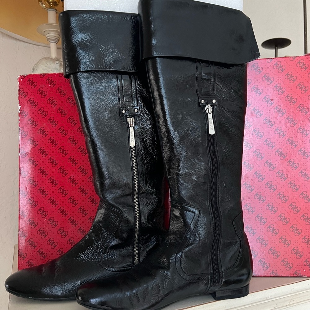 Guess By Marciano Vivianna Knee High Patent Leather boots
6.5